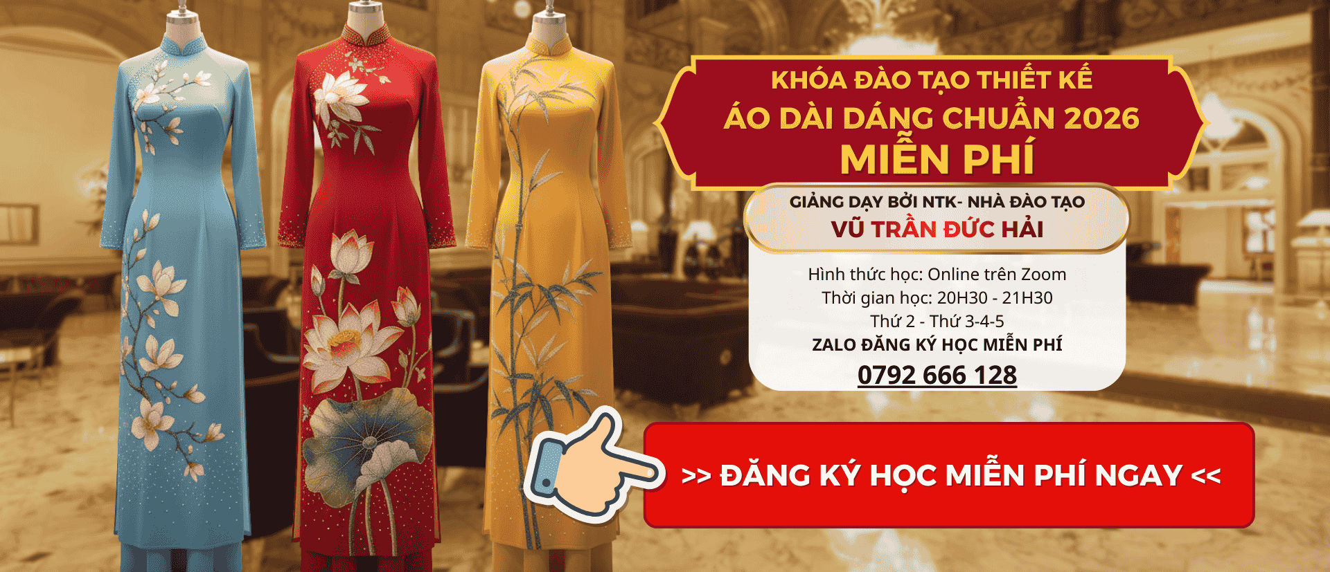 Khóa Áo dài chuẩn Form 2026