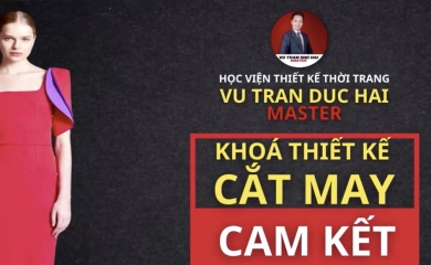 Thiết Kế Đầm Tay Cuốn 3D - Khoá Cắt May Cam Kết