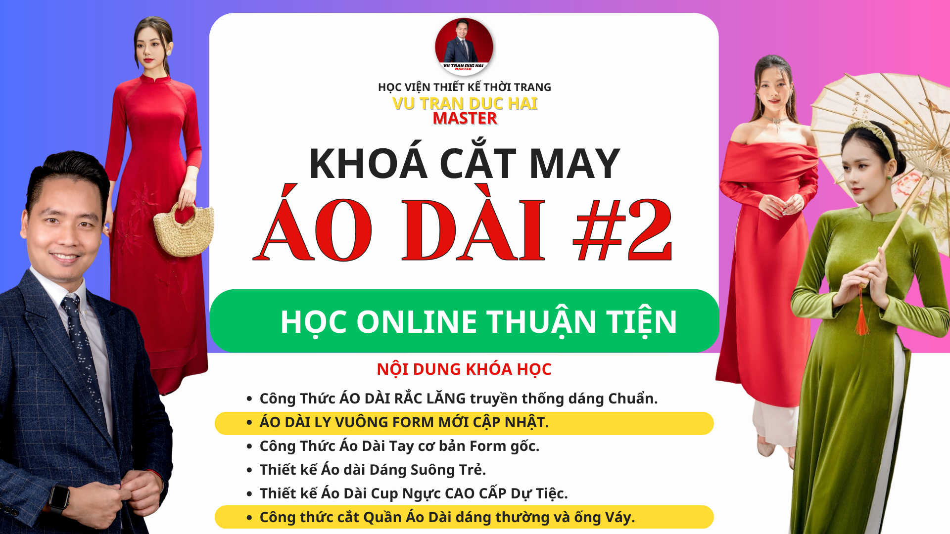 Khóa Cắt ÁO DÀI 2