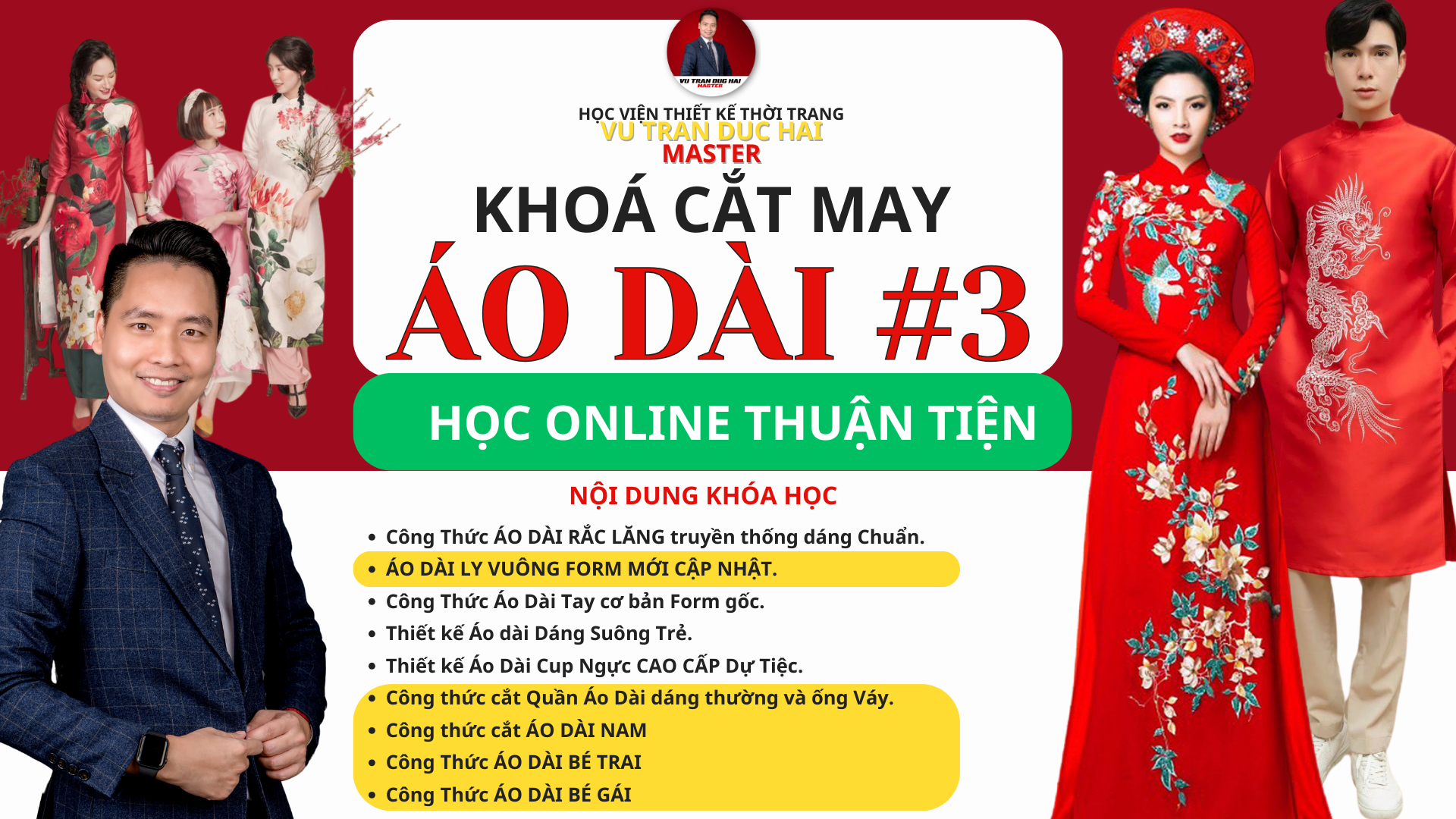 Khóa Cắt ÁO DÀI 3