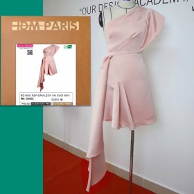 [Rập Giấy] Mẫu Hot 2021-Bộ Rập Đầm Lệch Vai Suối Mây- Váy Đầm Thiết Kế , Cao Cấp , Sang Chảnh -D2002